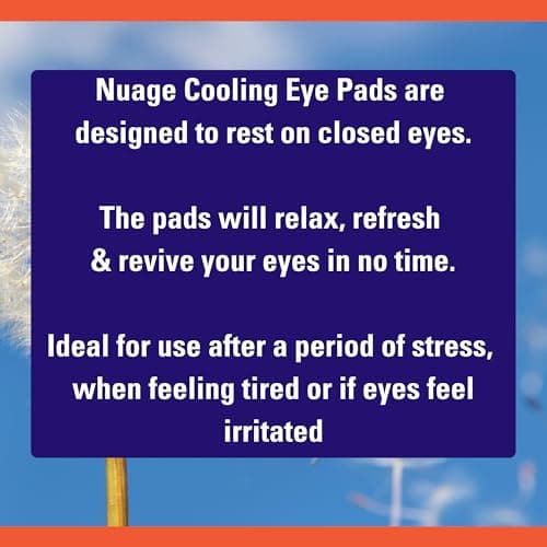 Nuage Cooling Eye Pads - Cools & Soothes Irritated Eyes | Infused with Cucumber & Vitamin E - Refresh & Revive | Suitable for Daily Use - Relax & Pamper (10 Pack) — view 6