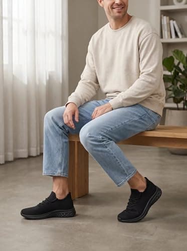 vibdiv Mens Trainers Walking Shoes Casual Fashion Sneakers 9UK — view 2