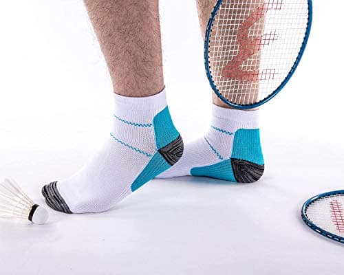 Compression Socks for Women & Men-Upgraded Sport Plantar Fasciitis Arch Support- Low Cut Compression Foot Socks Best for Athletic Sports, Running, Medical, Travel, Pregnancy (6 Pairs) — view 6