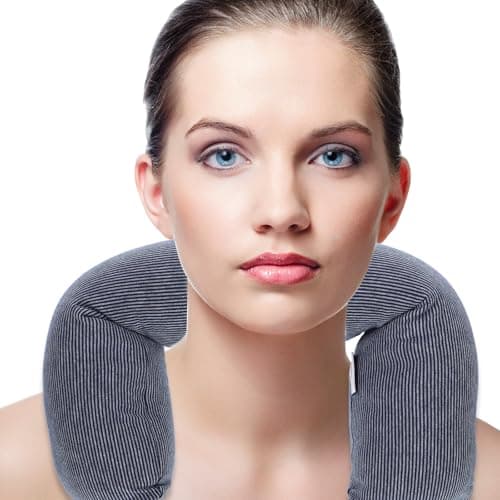 SEWACC U Shaped Neck Support Pillow, Polyester Fiber and Polystyrene — view 4