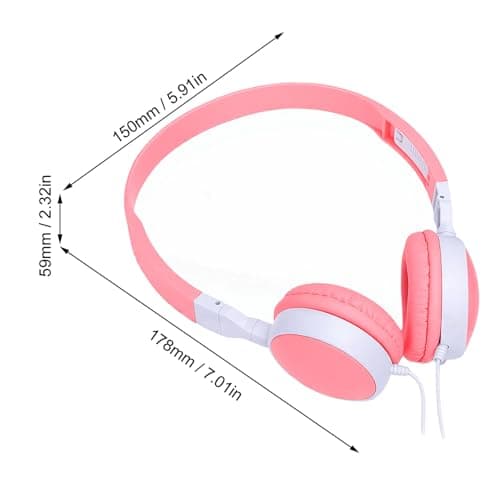 YUEHISY 12 Pack Wired Kid Headphones for School, Classroom Headphones Bulk, 3.5mm, Adjustable, Stereo Sound, 4ft Cord for Library Travel — view 6