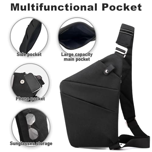 BIRDDIE Anti Theft Travel Bag, One Shoulder Large Capacity Cross-body Bag — view 5