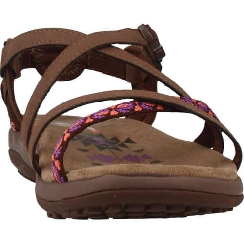 Skechers Women's Reggae Slim Vacay Sandal, Brown, 6 UK — view 6