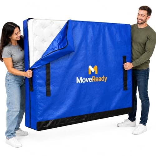 King Size Mattress Bag for Moving, Tarp Fabric Mattress Cover for Moving