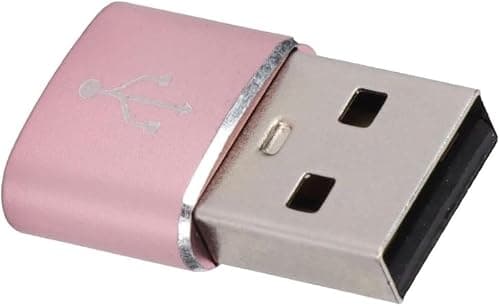 USB C to USB Adaptor, Type C Adapter, Type C Female to USB Male Converter with 5Gbps Data Transfer & Fast Charging, Compatible with All Devices with Laptop, PC, Power Bank (Rose gold) — view 6