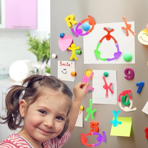 10Pcs Magnetic Travel Toys, Magnets Men for Kids, Cute Magnetic People Airplane Car Travel Essential, Fridge Magnets Fidget Toys, for Adults Kids — view 5