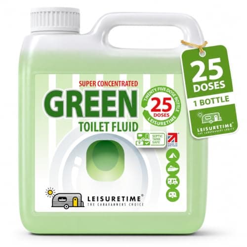 Green Eco 2in1 Caravan, Motorhome Chemical Toilet Fluid 1L – 25 Treatments