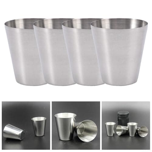 Stainless Steel Camping Cups 30ml, 4pcs 304 Outdoor Tableware Set — view 3