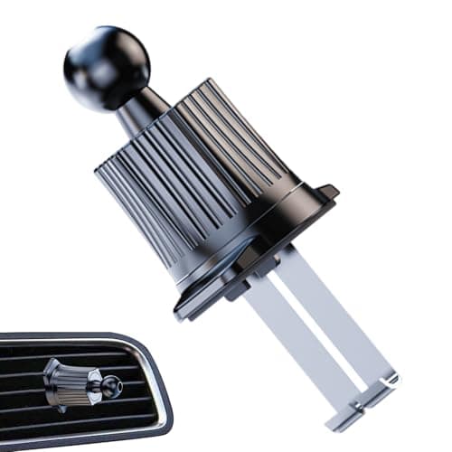 Car Vent Clip – Car Phone Mount Accessory, Double Hook Air Vent Clip, Rotating Adjustable Ball Joint | Reliable Vents Clips Design for Smartphone Stability Dashboard Console Travel Safety Streaming