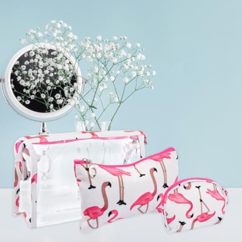 Travel Cosmetic Storage Bag Large Capacity Portable White PU — view 6