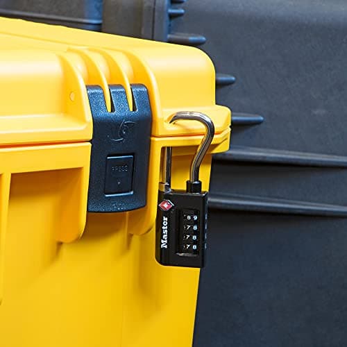 Master Lock Padlock, Set Your Own Combination TSA Accepted Luggage Lock, 1-5/16 in. Wide, 4696D — view 5