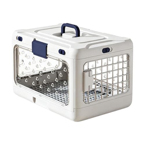 Cat Carrier,Hard-Sided Portable Foldable - Cat Travel Kennel | for Kitten Puppy Outings Camping Cycling Outdoor Walking Road Trip Hiking