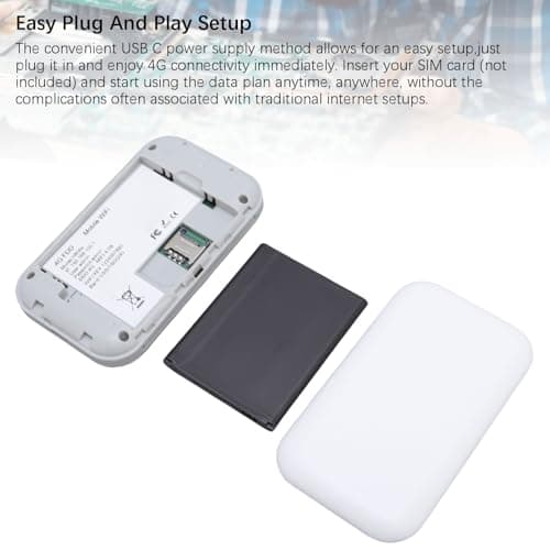BONKZEBU WiFi Hotspot Device 300Mbps High Speed, 4G 5G Pocket Wireless Network Device for Travel Camping, Pocket WiFi 2100mAh Battery, LTE CAT4 Portable Hotspot — view 5