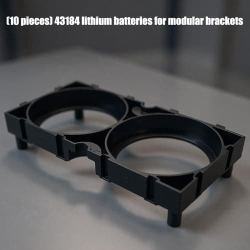 Ljmyy ABS Pack Brackets Modulars Stackable Battery Holder for 43184 Lithium Batteries Organizers Holder Design — view 5
