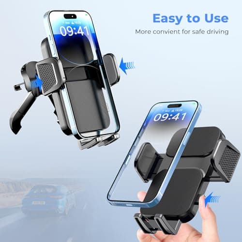 Brencco Car Phone Holder Air Vent, Metal Hook, 360°, 4-7 Inch — view 2