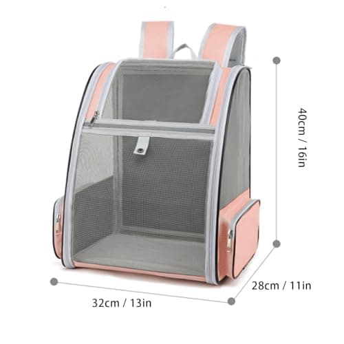 Haipky Ventilated Cats Dogs Rabbits Carrier Backpack for Small Pets and Puppies – Perfect for Outdoor Adventures and Vet Visits, Ultimate Comfort On-the-Go, Yellow — view 2