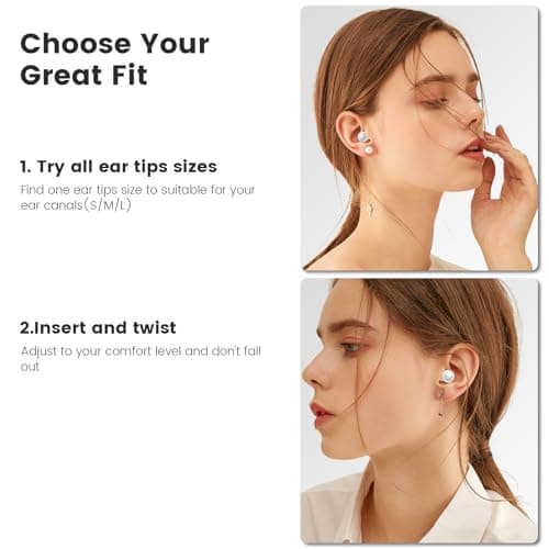 JUSTRVN Ear Plugs–2 Pair of Ear Plugs for Sleep,Stylish Hearing Protection Earplugs, Noise Cancelling Earplugs for Concerts,Live Events,Travelling and Conversation -30dB Noise Reduction — view 4
