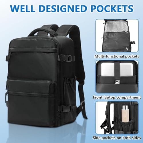 Sideroly Vacuum Backpack Travel Bag, Compression Backpack with Pump — view 3