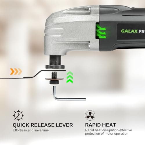 GALAX PRO 180W Oscillating Multi Tool,3° Oscillating Angle,12pcs Accessory — view 4