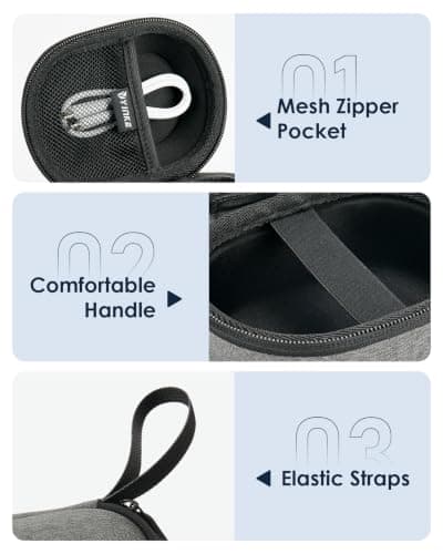Hard Shell Travel Case for Pitbull Gold PRO GX5 Bald Head Shavers — view 4
