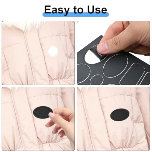 LICQIC Down Jacket Repair Patches, 6 Pieces Navy — view 5