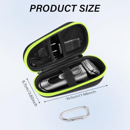 AOGOE Case Compatible with Braun Shaver S3/5/7/9, Electric Shaver Case for Braun Series 3, 5, 7, 9, Case for Braun Series 3/5/7/9 Electric Razor Shaver,Waterproof Razor Storage Box for Travel Home Use — view 2