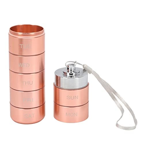 Generic Aluminum Alloy Organizer Stylish Rose Gold Travel Friendly Tablet Case Aluminum Alloy 6.1 X 1.5 X .5in — view 6