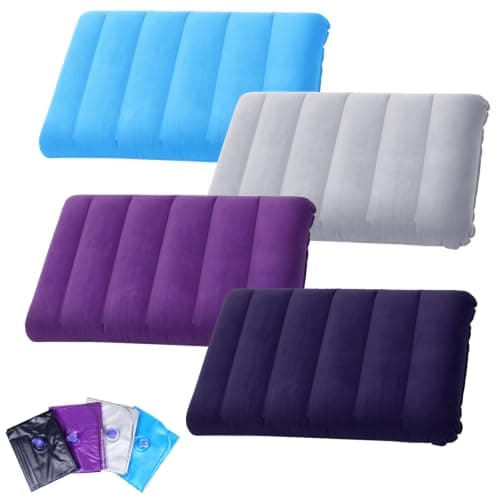 HOTUT 4 Pack Ultralight Inflatable Camping Pillows for Adults, Compressible