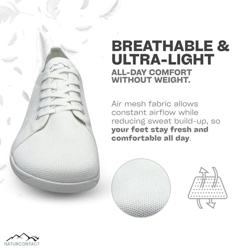 Naturcontact Urban Breeze 2.0 | Original Barefoot Shoes | Unisex Wide Toe Box | 2025 Model | Breathable Minimalist | Foldable Zero Drop | Vegan Footwear-Colour: Black- Size: 8 UK — view 5