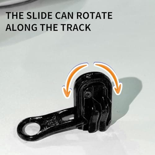 10Pcs #5 Reversible Zipper Sliders Repair Kit U-Shape Stops Black Silver — view 3