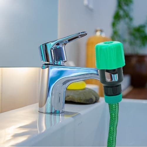 Kitchen Tap Hose Connector Universal Garden Tap Adapter Green — view 6
