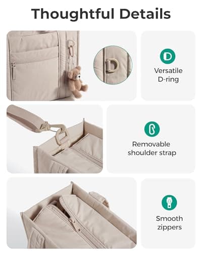 bagsmart Tote Bag for Women, 14/15.6 Inch Laptop Work Handbag with Zip — view 6