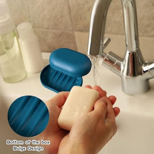 2-Pack Leakproof Travel Soap Containers with Secure Lids – Compact & Durable Storage for Soap – Ideal for Gym, Camping & Home Use — view 3