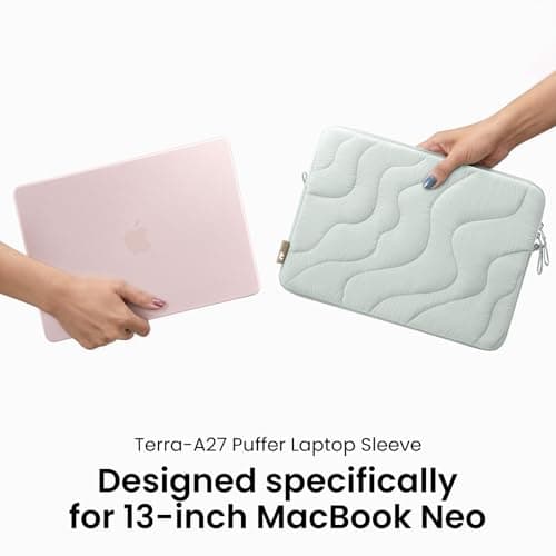 tomtoc 360 Protective Puffy Laptop Sleeve for 13-inch MacBook Neo A3404 A18 — view 2
