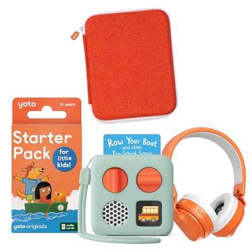 YOTO Mini (2024 Ed.) Kids Audio Player + Little Kids Pack + Headphones