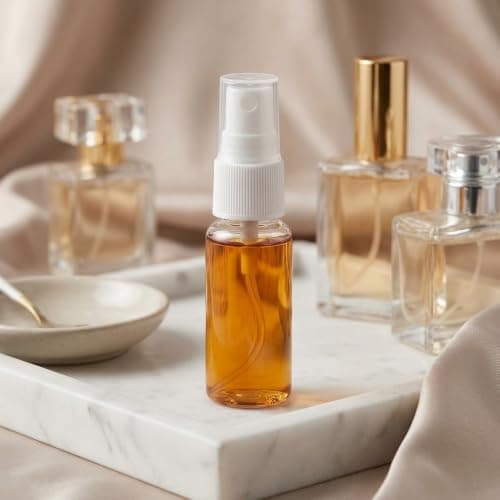 Lubentra 10 Pack Travel Bottles for Toiletries, 20ml Spray Bottles, Small Transparent Refillable Perfume Atomiser Empty Containers with Flip Caps for Body Spray, Toners, Rose Water, Cosmetics — view 5