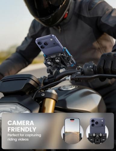 Lamicall Motorbike Phone Holder, [Camera Friendly] Bike Phone Holder Blue — view 3