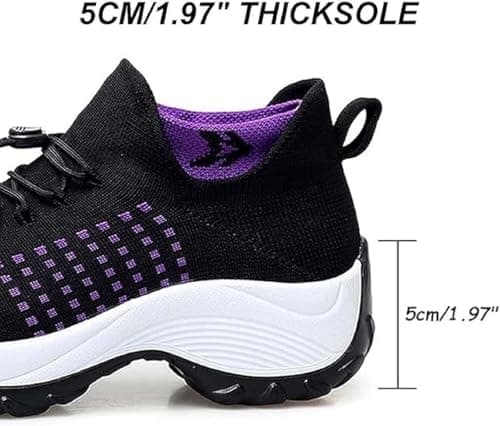 2025 New Comfortwear Ortho Shoes for Women Plantar Fasciitis, Comfort Wear Orthowear Shoes for Women Orthopedic Sneakers, Ortho Stretch Cushion Shoe Comfortable Walking Sneakers (Black,5) — view 6