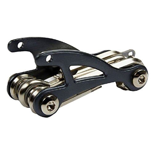 CrazyGadget® 11 in 1 Travel Multi-Cycle Bike Maintenance Tool with Nylon Belt Pouch and Key Ring — view 2