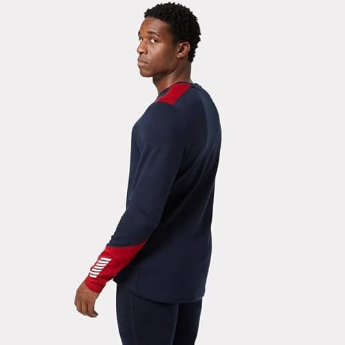Helly Hansen Men's Lifa Merino Midweight Crew, Navy, XL — view 6