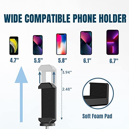 Phone Tripod, RealPlus Flexible Mini Tripod for iPhone Android Phones Small Camera with Carrying Bag-Gift for Women & Men — view 5