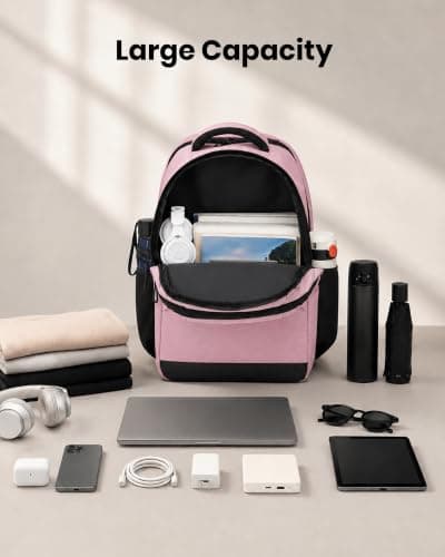 Shavont Laptop Backpack with 3 Compartment Lightweight Rucksack for Women — view 3