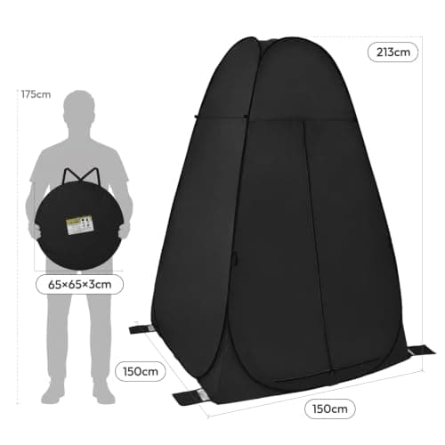 Treeboy pop up toilet camping shower Beach tent shelters Large 150x150x213 — view 3