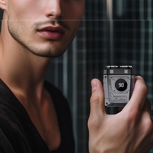 Electric Shaver Rechargeable Electric Shaver Beard Trimmer Tool Shaving Accessories Men ' s Beard Trimmer Cordless Travel-Friendly Grooming — view 5