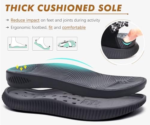 KuaiLu Womens Orthopedic Walking Sandals with Arch Support Recovery Cushion — view 6
