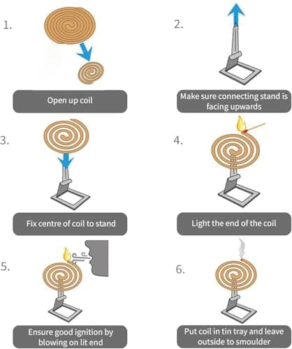 40Pc Mosquito Coils, Spirals Repellent Smoke For Indoor & Outdoor Patio - Perfect For BackYards Camping (Contains 40 Coils & 8 Metal Stands) - 4 Boxes — view 5