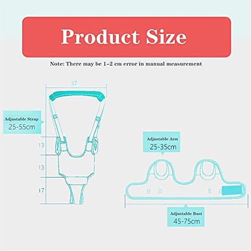 IULONEE Baby Walking Harness Handheld Kid Walker Helper Assistant Belt Pink — view 5