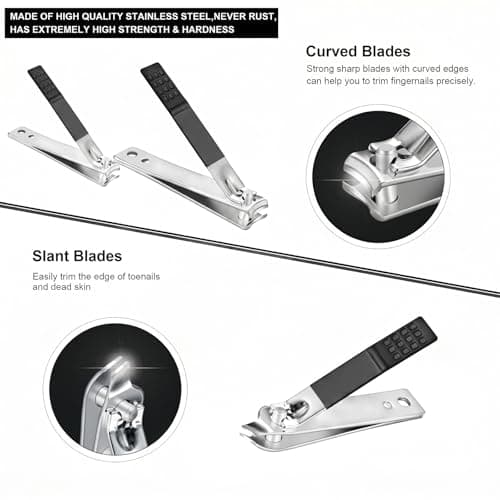 Leipple Manicure Kit Professional Nail Clipper Set-18 Pcs, Black — view 2