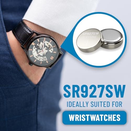 ABSINA SR927SW Watch Battery 1.55V Silver Oxide - Leakproof & Long — view 2