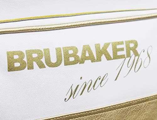 BRUBAKER Super St. Moritz Ski Boot Backpack for Boots, Helmet, Gear and Apparel - White/Golden — view 4